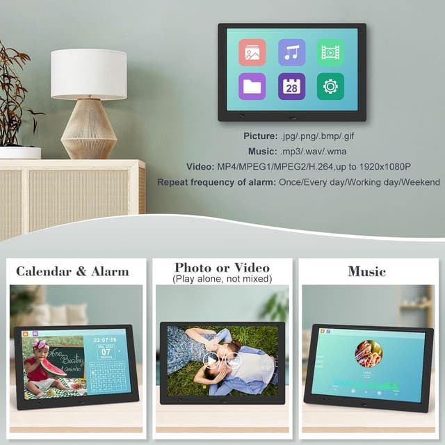 Thumbnail 3 de KECAG 10.1" Digital Picture Frame 1920x1080 🖼