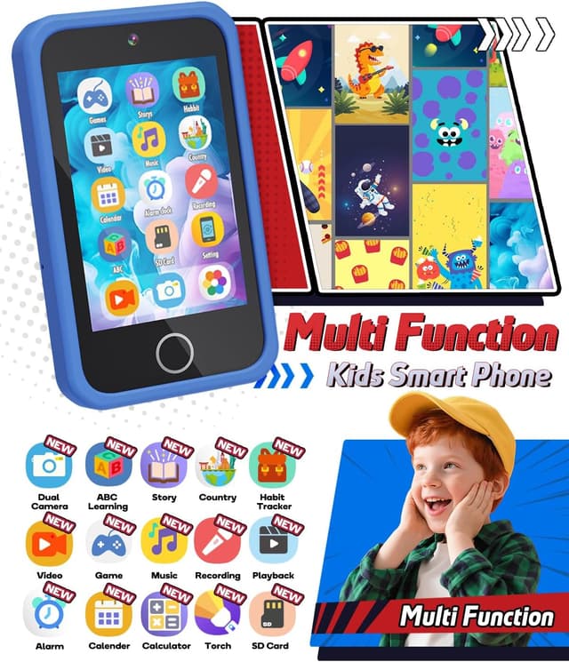 Thumbnail 1 de Manttely Kids Phone 3.5" toy phone for ages 3–9