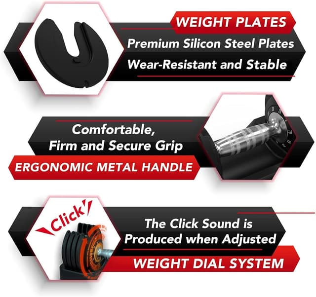 Thumbnail 6 de Keppi Adjustable Dumbbells 25–60 lb 🏋