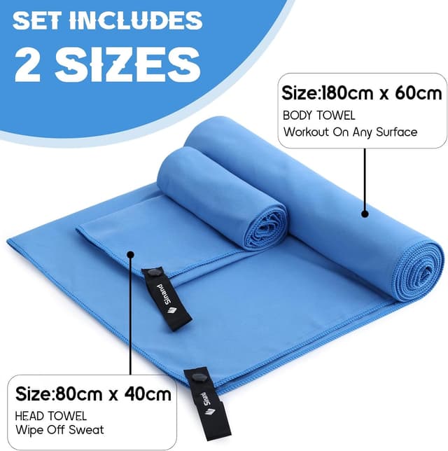 Detalle 2 de Microfibre towel 2 pack 160x80cm keyword