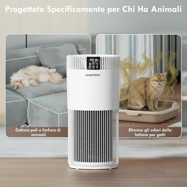 Detalle 1 de DAISTERN Purificatore aria HEPA13 78 m²