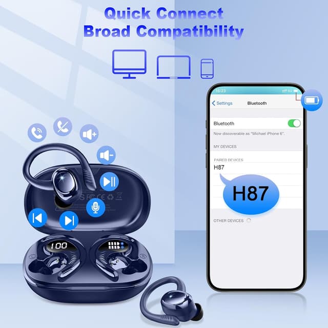 Thumbnail 6 de Bluetooth 5.4 Sportkopfhörer 2025 – In‑Ear, IP7