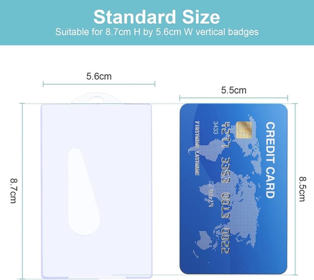 Detalle 2 de Vicloon ID Badge Holder 5 unidades 8,5x5,5 cm 🎫