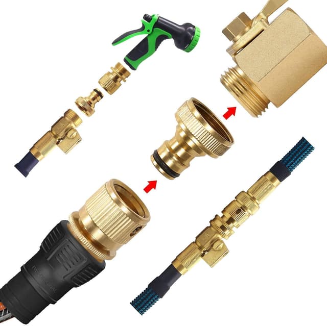 Thumbnail 4 de Tesmotor Expandable Garden Hose Adapters Kit