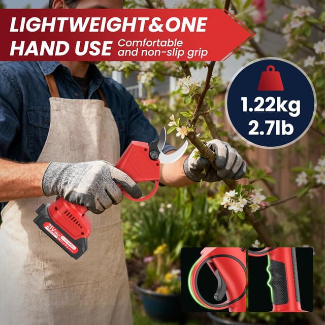 Detalle 1 de MuatCtarom forbici potatura a batteria 21V