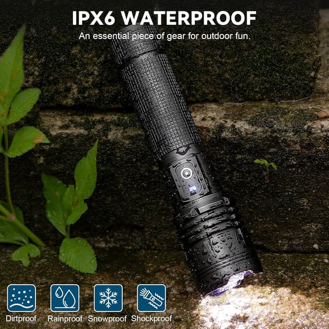 Thumbnail 6 de Kmivo Flashlight 99,000 Lumens Rechargeable LED 🔦