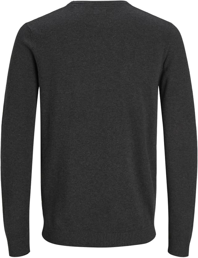 Detalle 2 de JACK & JONES Jjebasic Knit Crew Neck Noos pull homme gris small