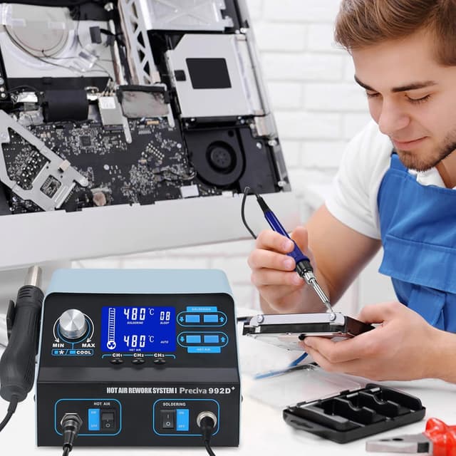 Thumbnail 6 de Preciva 992D+ Heißluftlötstation 750W