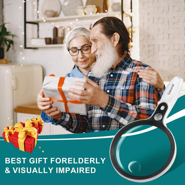 Thumbnail 6 de Large Magnifying Glass 5.2in 10X LED