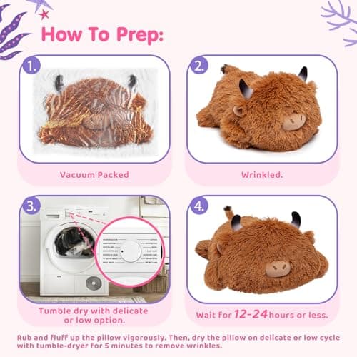 Thumbnail 8 de Mewaii Almohada Vaca Kawaii Respirante para Niños 🐄