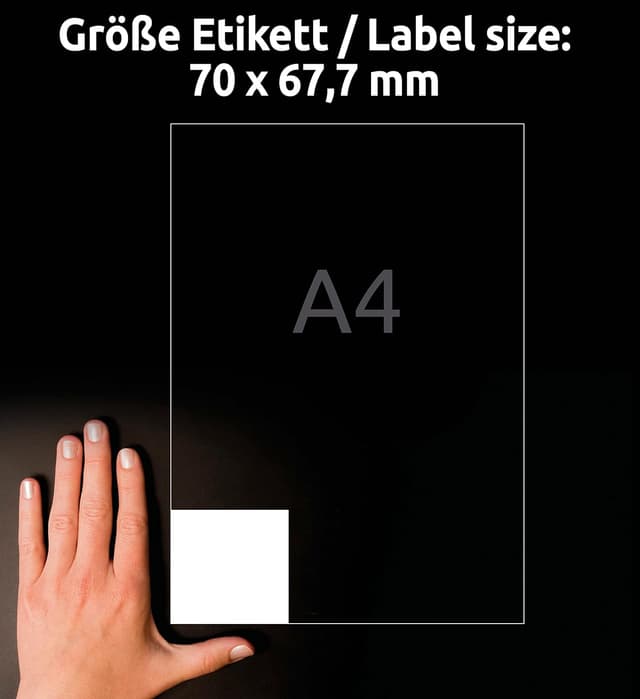 Detalle 2 de AVERY Zweckform 3661 Adressaufkleber 1200 Etiketten