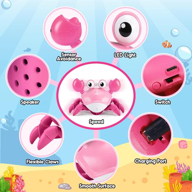 Detalle 1 de Hapikids Crawling Crab Toy 40‑60 min