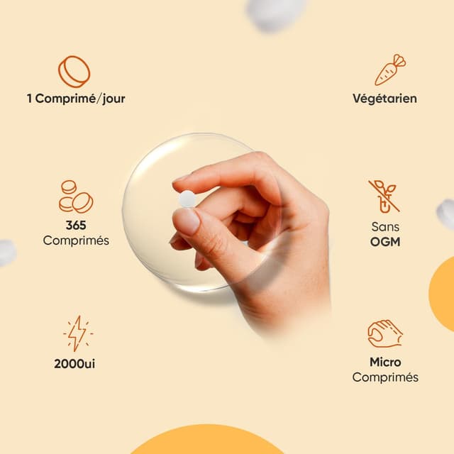 Thumbnail 6 de WeightWorld Vitamine D3 K2 MK7 (MK-7) – 365 micro-comprimés végétariens, 2000 UI D3 et 200 µg K2