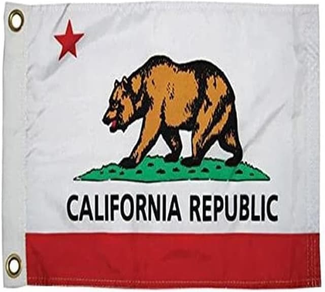 Detalle de Taylor Made Flag 12” x 18” Custom Alabama State Boat Flag with Brass Grommets