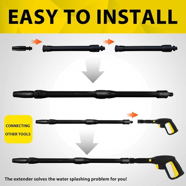 Detalle 2 de 2 Pcs Lanza Extensión Pulverización para Karcher 💧