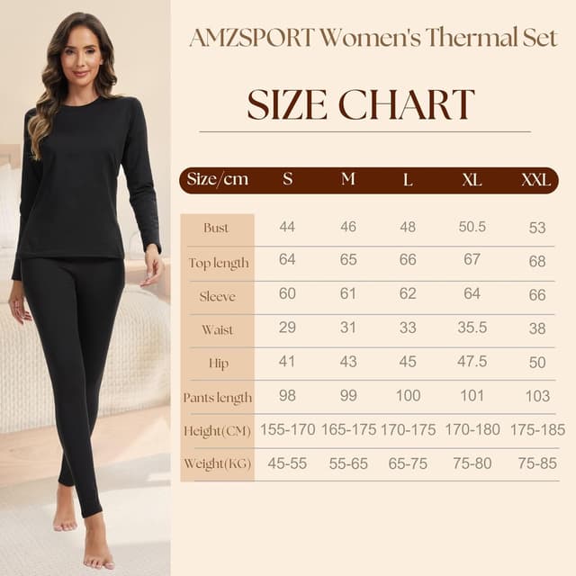 Thumbnail 4 de AMZSPORT Women's Thermal Underwear Set