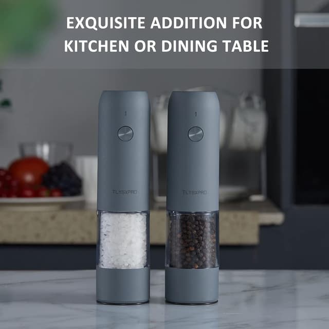 Thumbnail 6 de TLYSXPRO Electric Salt & Pepper Grinder Set 2-pack 🧂🧂