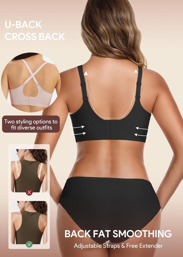 Thumbnail 6 de HBselect Jelly Bras for Women No Underwire 3PCS