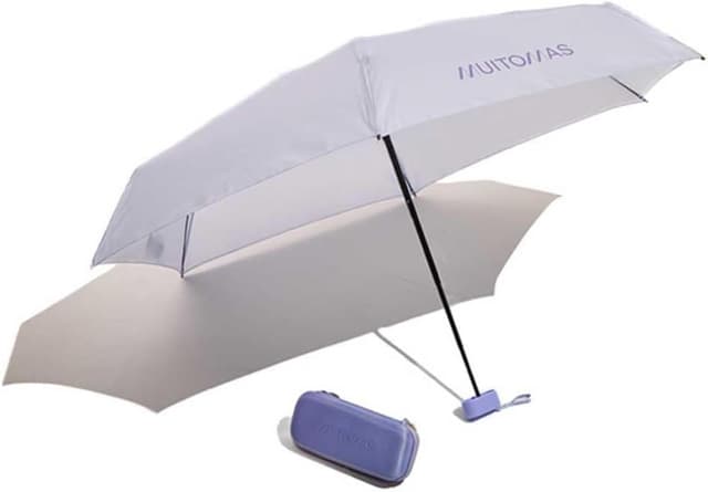 Detalle 2 de Muitomas Ombrellino pieghevole con custodia Peach Fuzzy: piccolo, antivento e per la pioggia