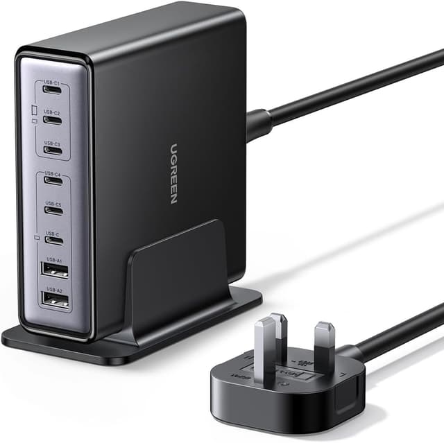 Detalle de UGREEN USB C Charger 200W 8‑Port Station