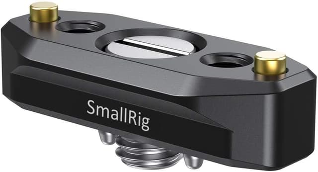 Detalle de SmallRig NATO Rail 2521B avec vis de positionnement ARRI 48 mm