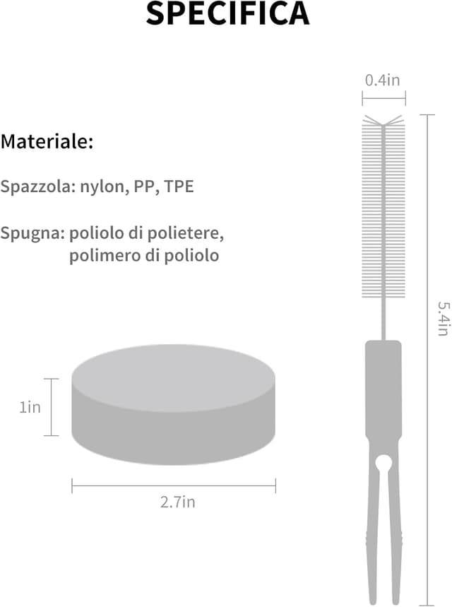 Thumbnail 6 de PETKIT Kit pulizia fontane Spazzola Spugna