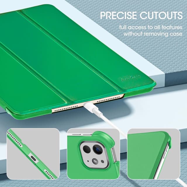 Thumbnail 6 de ProCase Hülle für 11" iPad Pro (M5/M4) 2025/2024 – leichtes Smart Case mit Tri-Fold und Transparenz (Leichtgrün)