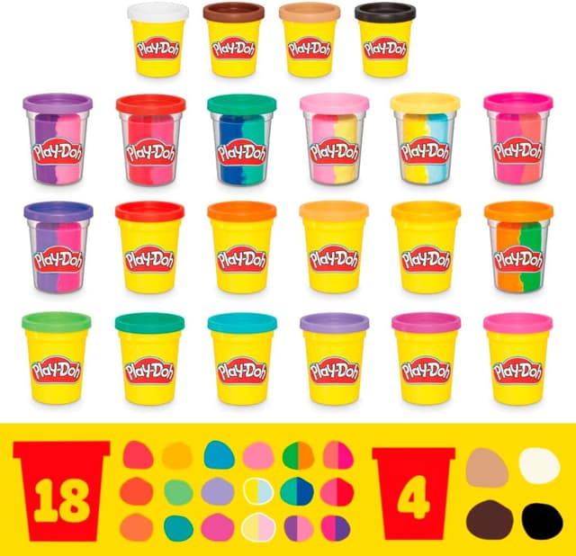 Thumbnail 6 de Play-Doh Súper Pack de 22 Colores para Manualidades Creativas 🎨