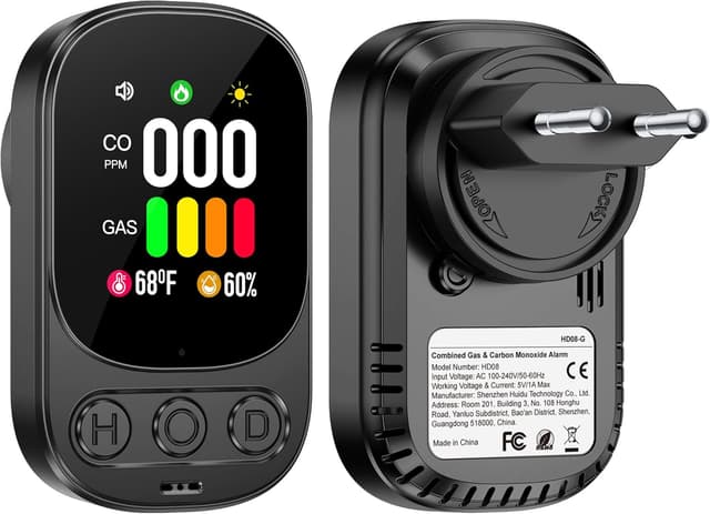 Imagen de Gedsffati HD08-G Rilevatore di gas e CO con spina 🛡 en OfertitasTOP