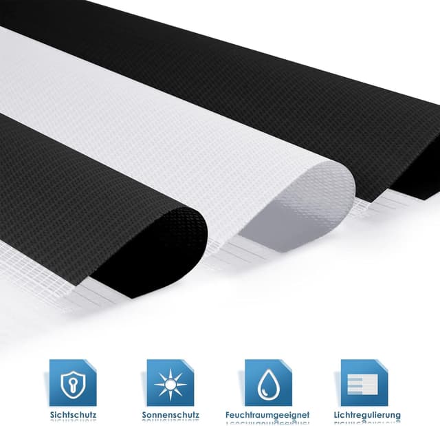 Detalle de Doppelrollo Klemmfix ohne Bohren B35xH150