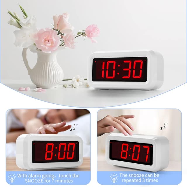 Detalle 2 de Digital Alarm Clock 1.2" LED Display