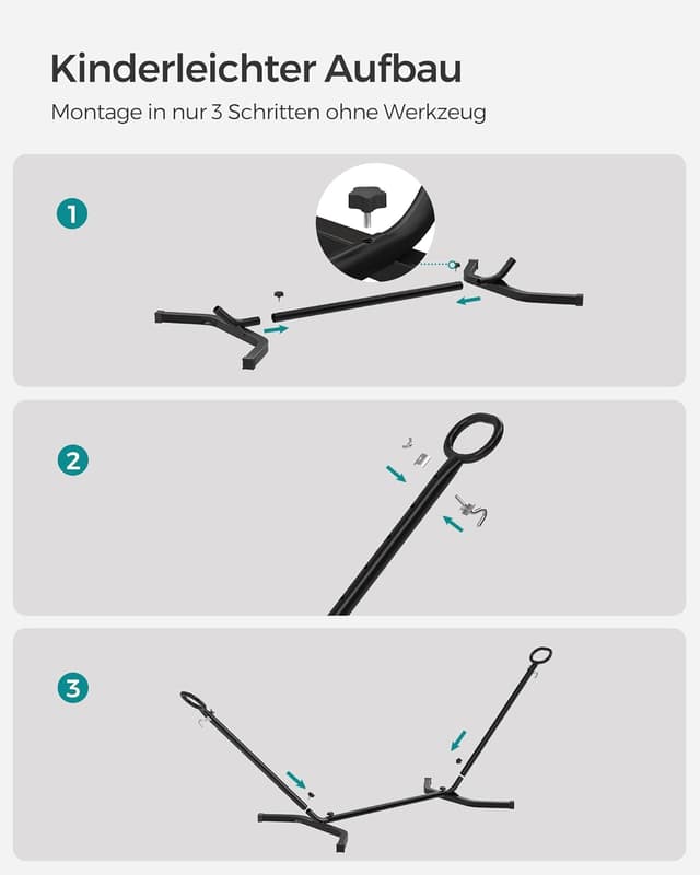 Detalle 2 de SONGMICS Hängematte GHS001G01 210 x 150 cm