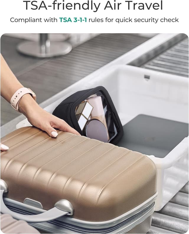 Detalle 2 de BAGSMART clear toiletry bag 13.5cm wide