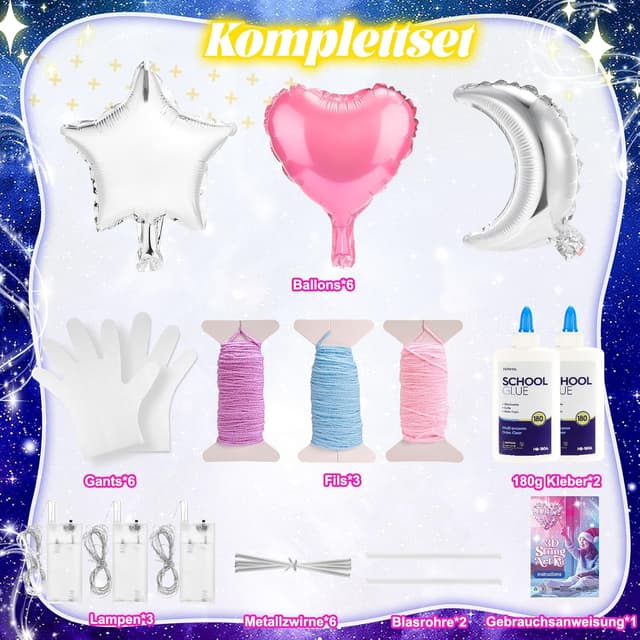 Thumbnail 5 de Hapikids Basteln 8–12 Jahre 3D String Art Geschenk