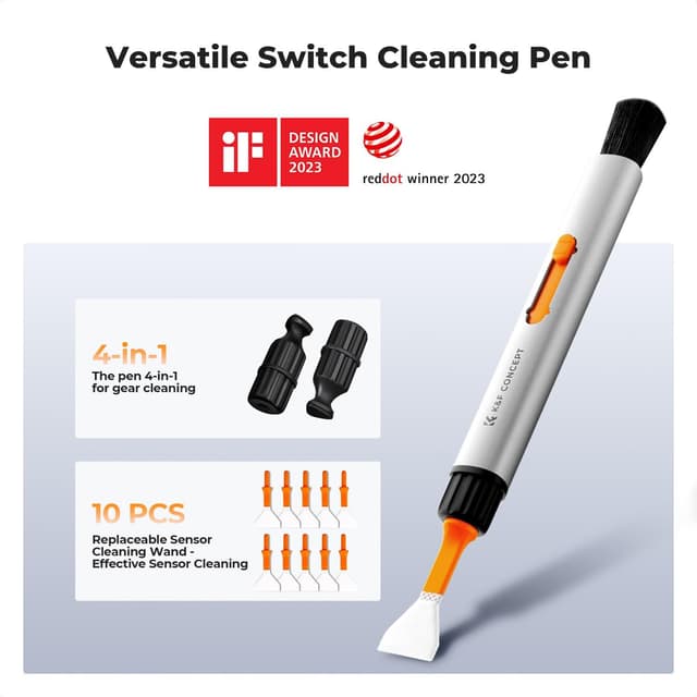 Detalle de K&F CONCEPT 23 in 1 Camera Lens Cleaning Kit for DSLR Filters & Sensors