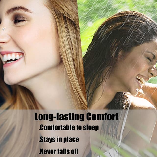 Thumbnail 2 de Nose Rings Studs 8pcs nose studs