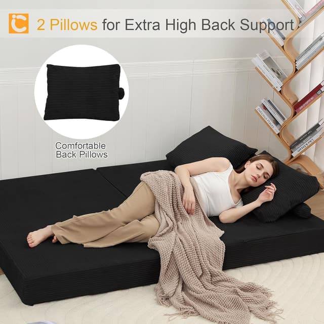 Thumbnail 4 de COMAX Futon Sofa Bed Convertible 4‑in‑1