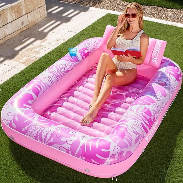 Imagen de Sloosh Chaise Longue Gonflable pour Piscine ☀ en OfertitasTOP