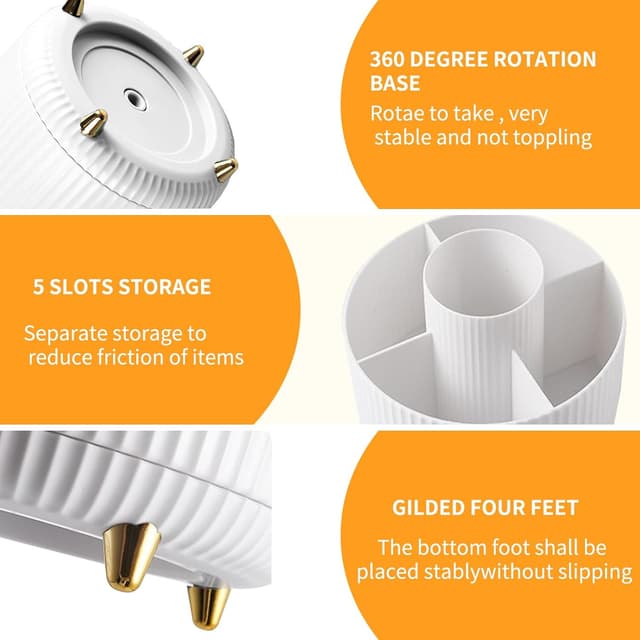 Detalle de CenYouful 360° Drehbar Make-up Organizer 💄