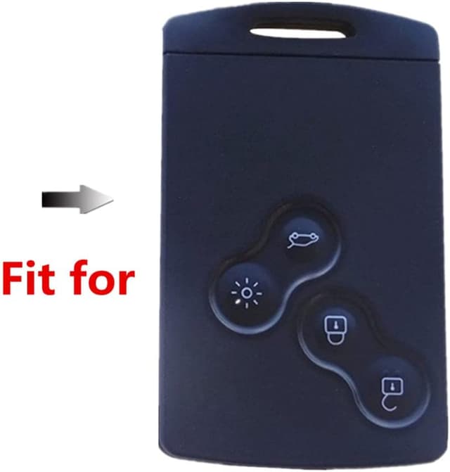 Detalle 2 de Happyit zinc alloy car key cover case for Renault keys (3D silicone buttons, matte finish)