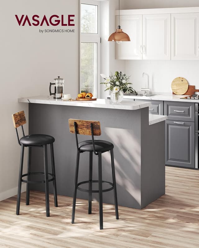 Thumbnail 1 de VASAGLE LBC069B81 Sgabelli da Bar 75,5 cm