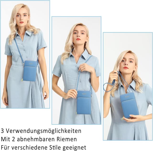 Thumbnail 1 de NoChoX Damen Umhängetasche Handytasche 7 Zoll