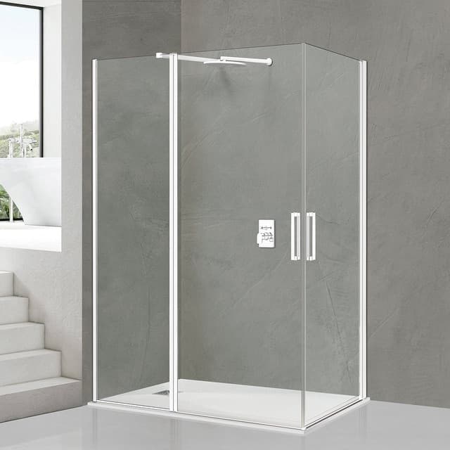 Imagen de Ibermampara Arizona Mampara de ducha angular articulada 🚿 en OfertitasTOP