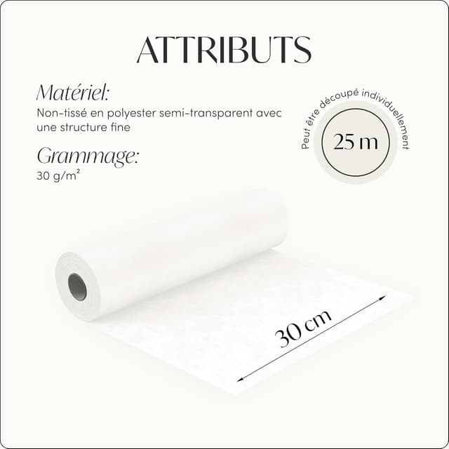 Thumbnail 4 de 100%Mosel Chemin de table 30 cm x 25 m đź§»