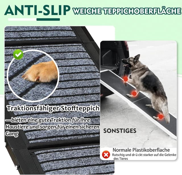 Thumbnail 1 de Extra Lang 170cm Hunderampe Auto Klappbar