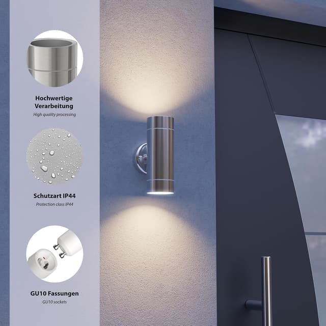 Thumbnail 2 de ledscom.de WEDO applique esterno 2x GU10 35W