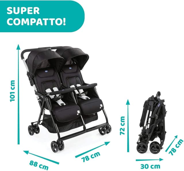 Thumbnail 5 de Chicco OHlalà Twin passeggino gemellare 8 kg