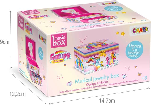 Thumbnail 5 de CRAZE Galupy Unicorn Boîte à Bijoux musicale