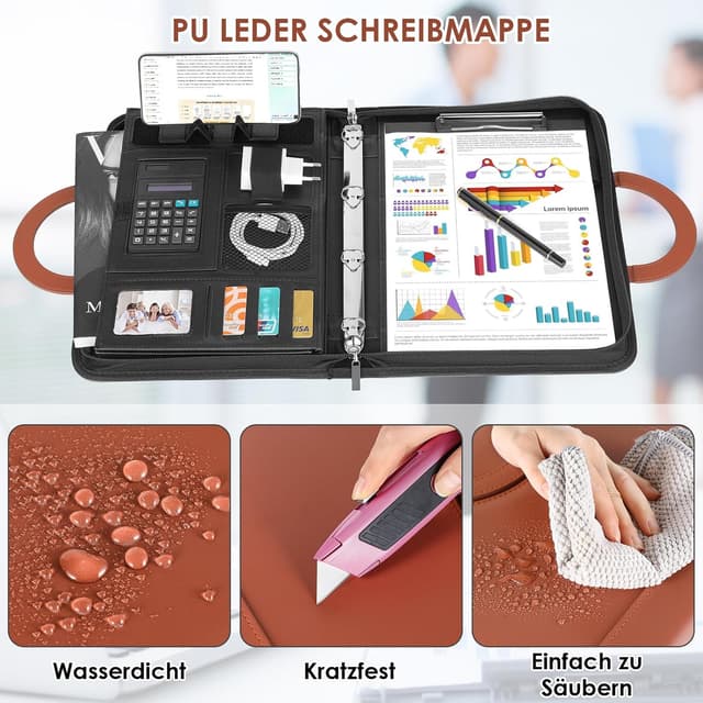 Thumbnail 4 de TLGREEN Schreibmappe A4 34×25×4,4 cm