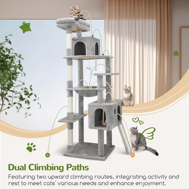 Thumbnail 4 de Globlazer F70 Pro 70-inch Cat Tree 🐱